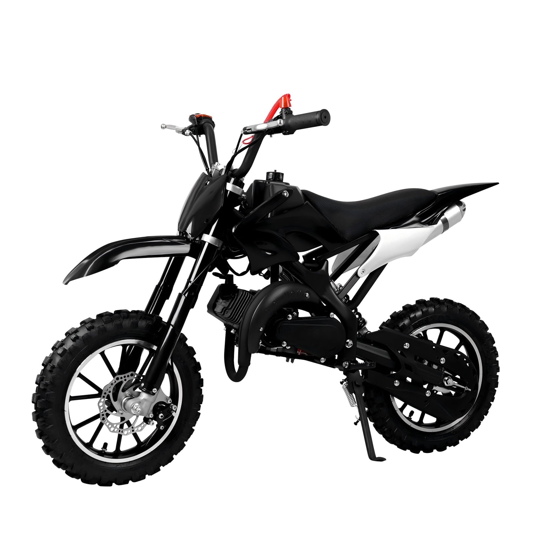 Gpower Gasoline 49cc Dirt Bike for Kids 6-15,2-Stroke Gas Power Mini Dirt Bike,Black